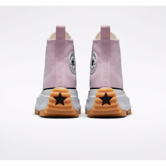 Converse Unisex Run Star Hike Sneaker M 10 W 11.5 High Top Platform Shoes Pink - Picture 6 of 10